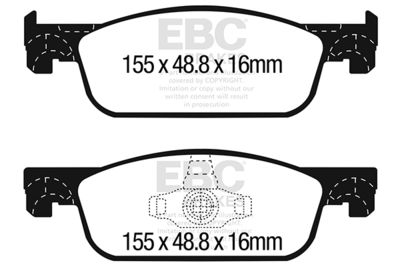 DPX2312 EBC Brakes Комплект тормозных колодок, дисковый тормоз