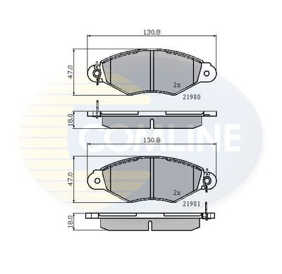 CBP0485 COMLINE Комплект тормозных колодок, дисковый тормоз