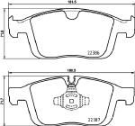 FK20122 KAISHIN Комплект тормозных колодок, дисковый тормоз