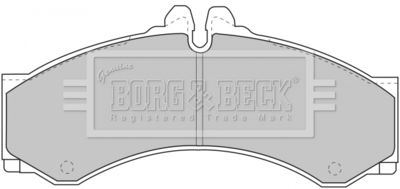 BBP1589 BORG & BECK Комплект тормозных колодок, дисковый тормоз