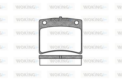 P195320 WOKING Комплект тормозных колодок, дисковый тормоз