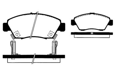 RA07480 RAICAM Комплект тормозных колодок, дисковый тормоз