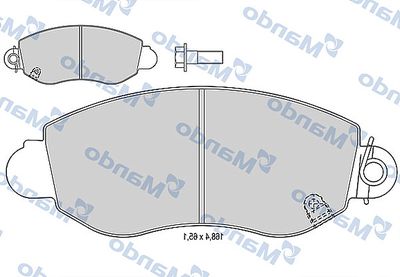 MBF015024 MANDO Комплект тормозных колодок, дисковый тормоз