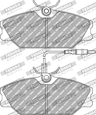 FDS406 FERODO RACING Комплект тормозных колодок, дисковый тормоз