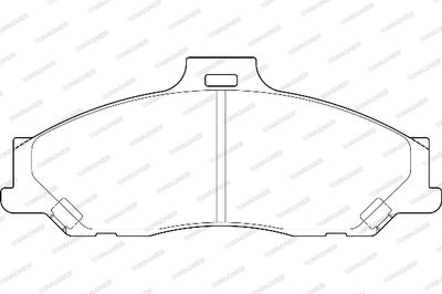 WBP23540A WAGNER Комплект тормозных колодок, дисковый тормоз