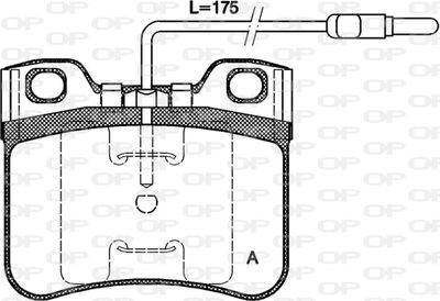 BPA024714 OPEN PARTS Комплект тормозных колодок, дисковый тормоз