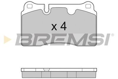 BP3289 BREMSI Комплект тормозных колодок, дисковый тормоз