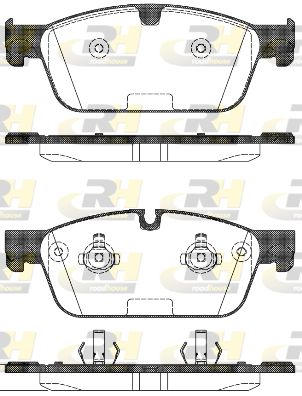 2151100 ROADHOUSE Комплект тормозных колодок, дисковый тормоз