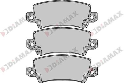 N09749 DIAMAX Комплект тормозных колодок, дисковый тормоз