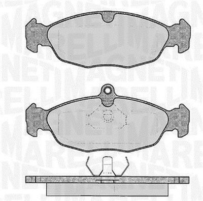 363916060208 MAGNETI MARELLI Комплект тормозных колодок, дисковый тормоз