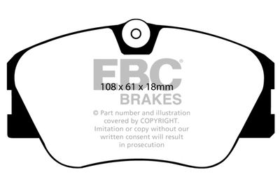 DP2577 EBC Brakes Комплект тормозных колодок, дисковый тормоз