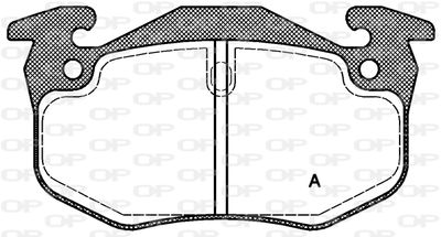 BPA014450 OPEN PARTS Комплект тормозных колодок, дисковый тормоз