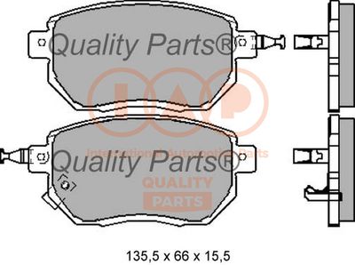 70413120 IAP QUALITY PARTS Комплект тормозных колодок, дисковый тормоз