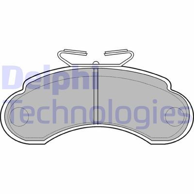 LP735 DELPHI Комплект тормозных колодок, дисковый тормоз