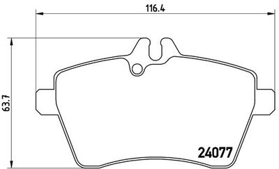 P50054 BREMBO Комплект тормозных колодок, дисковый тормоз