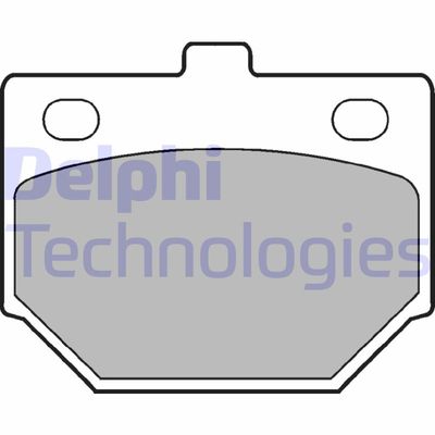 LP198 DELPHI Комплект тормозных колодок, дисковый тормоз