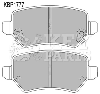 KBP1777 KEY PARTS Комплект тормозных колодок, дисковый тормоз