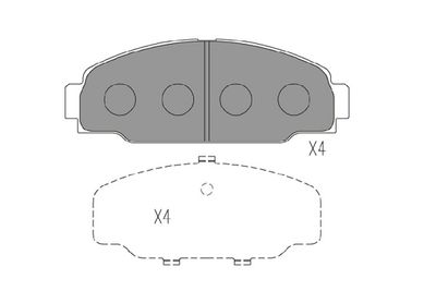 KBP9131 KAVO PARTS Комплект тормозных колодок, дисковый тормоз