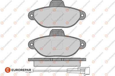 1619792280 EUROREPAR Комплект тормозных колодок, дисковый тормоз