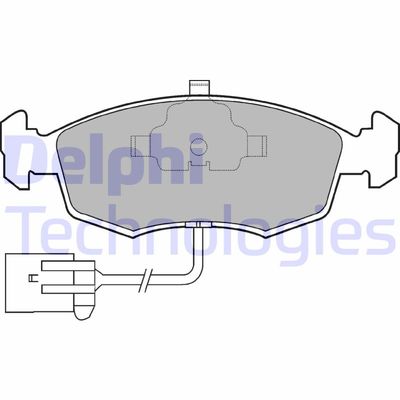 LP794 DELPHI Комплект тормозных колодок, дисковый тормоз