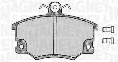 363916060105 MAGNETI MARELLI Комплект тормозных колодок, дисковый тормоз