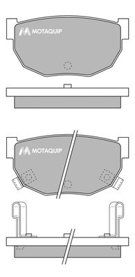 LVXL525 MOTAQUIP Комплект тормозных колодок, дисковый тормоз