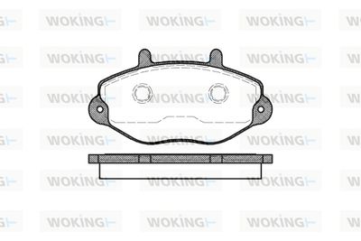 P292300 WOKING Комплект тормозных колодок, дисковый тормоз