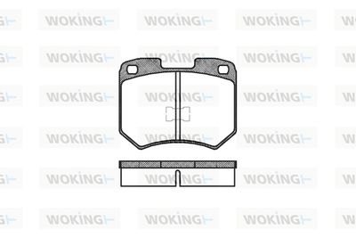 P119300 WOKING Комплект тормозных колодок, дисковый тормоз