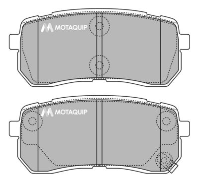 LVXL1421 MOTAQUIP Комплект тормозных колодок, дисковый тормоз