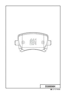 D30006H MK Kashiyama Комплект тормозных колодок, дисковый тормоз