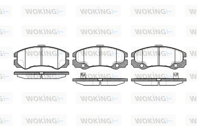 P525332 WOKING Комплект тормозных колодок, дисковый тормоз