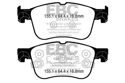 DPX2372 EBC Brakes Комплект тормозных колодок, дисковый тормоз