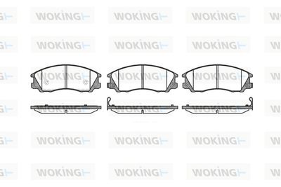 P671332 WOKING Комплект тормозных колодок, дисковый тормоз