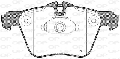 BPA121700 OPEN PARTS Комплект тормозных колодок, дисковый тормоз