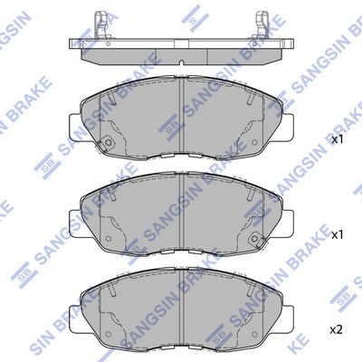 SP4478 Hi-Q Комплект тормозных колодок, дисковый тормоз