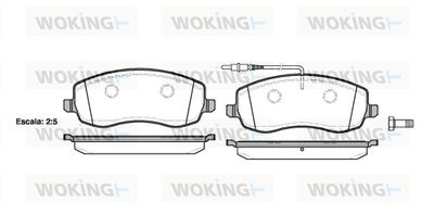 P1293302 WOKING Комплект тормозных колодок, дисковый тормоз