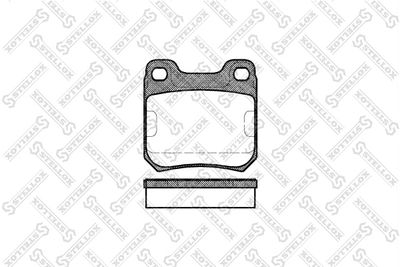 250000SX STELLOX Комплект тормозных колодок, дисковый тормоз