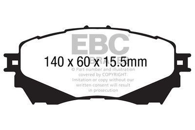 DPX2170 EBC Brakes Комплект тормозных колодок, дисковый тормоз