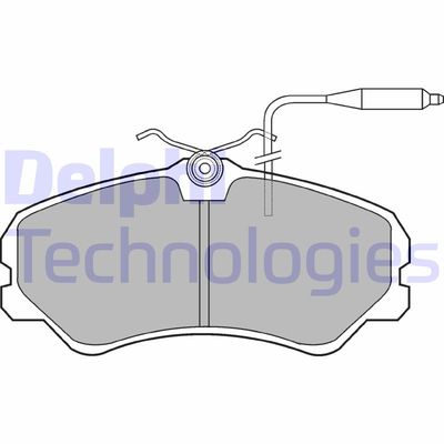 LP594 DELPHI Комплект тормозных колодок, дисковый тормоз