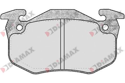 N09124 DIAMAX Комплект тормозных колодок, дисковый тормоз