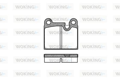 P106380 WOKING Комплект тормозных колодок, дисковый тормоз