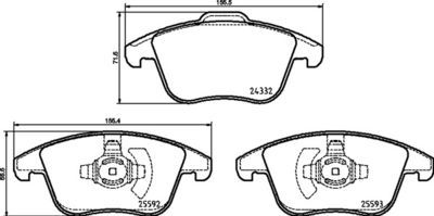 FK20007 KAISHIN Комплект тормозных колодок, дисковый тормоз