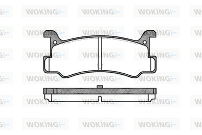 P313300 WOKING Комплект тормозных колодок, дисковый тормоз
