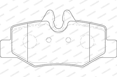 WBP24008A WAGNER Комплект тормозных колодок, дисковый тормоз