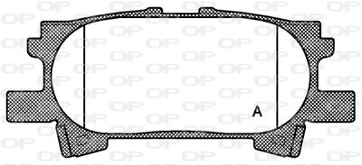 BPA104000 OPEN PARTS Комплект тормозных колодок, дисковый тормоз