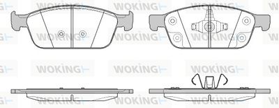 P1410350 WOKING Комплект тормозных колодок, дисковый тормоз
