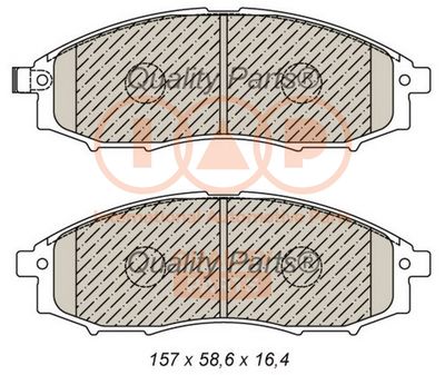 70413045 IAP QUALITY PARTS Комплект тормозных колодок, дисковый тормоз