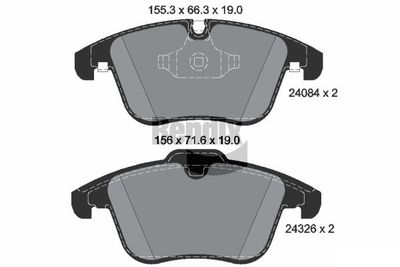 BPD2092 BENDIX Braking Комплект тормозных колодок, дисковый тормоз