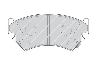 FDB918 FERODO Комплект тормозных колодок, дисковый тормоз