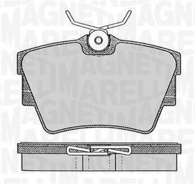 363916060370 MAGNETI MARELLI Комплект тормозных колодок, дисковый тормоз